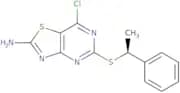 Thiazolo[4,5-d]pyrimidin-2-amine, 7-chloro-5-[[(1S)-1-phenylethyl]thio]-