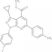 Methyl 3-cyclopropyl-1-(4-fluorophenyl)-6-(p-tolyl)-1H-pyrazolo[3,4-b]pyridine-4-carboxylate