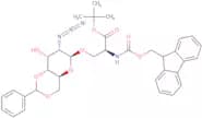 O-(2-Azido-4,6-O-benzylidene-2-deoxy-a-D-galactopyranosyl)-N-[(9H-fluoren-9-ylmethoxy)carbonyl]-L-…