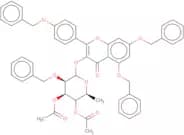 5,7-Bis-(benzyloxy)-a-(4-(benzyloxy)phenyl)-3-[3,4-di-O-acetyl-a-O-acetyl-a-L-rhamnopyranosyloxyl]…