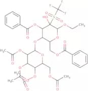 Ethyl-3,6-di-O-benzoyl-2-trifluoromethanesulfonyl-4-O-(2,3,4,6-tetra-O-acetyl-b-D-galactopyranosyl…