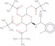 N-[2-(2'-Fluorobenzylacetonitrile)]-2,3,4,6-tetra-O-pivaloyl-b-D-glucopyranoside
