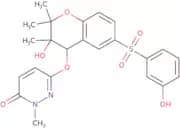 6-[[(3S,4R)-3-Hydroxy-6-(3-hydroxyphenyl)sulfonyl-2,2,3-trimethyl-4H-chromen-4-yl]oxy]-2-methylpyr…