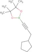 2-(3-Cyclopentyl-1-propyn-1-yl)-4,4,5,5-tetramethyl-1,3,2-dioxaborolane