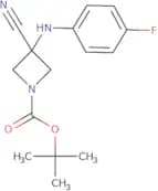1-Azetidinecarboxylic acid, 3-cyano-3-[(4-fluorophenyl)amino]-, 1,1-dimethylethyl ester