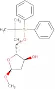 Methyl 2-deoxy-5-O-[(1,1-dimethylethyl)diphenylsilyl]-β-D-erythro-pentofuranoside