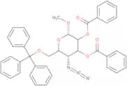 Methyl 4-azido-2,3-di-O-benzoyl-4-deoxy-6-O-trityl-a-D-glucopyranoside