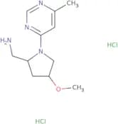 [(2S,4S)-4-Methoxy-1-(6-methylpyrimidin-4-yl)pyrrolidin-2-yl]methanamine dihydrochloride