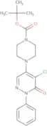 tert-Butyl 4-(5-chloro-6-oxo-1-phenyl-1,6-dihydropyridazin-4-yl)piperazine-1-carboxylate
