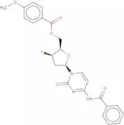 5'-O-p-Anisoyl-N4-benzoyl-3'-fluoro-2',3'-dideoxycytidine