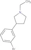3-(3-Bromophenyl)-1-ethylpyrrolidine