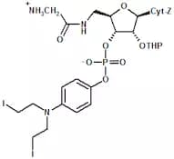 (4-N,N-(Dipropyl-1,1-diido-2-)aminophenyl)(5'-deoxy-5'-glycylamino-2'-O-tetrahydropyranylcytidyl-3…