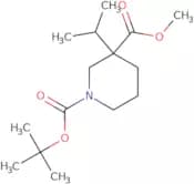 1-(tert-butyl) 3-methyl 3-isopropylpiperidine-1,3-dicarboxylate