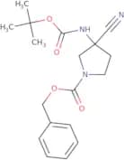 Benzyl 3-{[(tert-butoxy)carbonyl]amino}-3-cyanopyrrolidine-1-carboxylate