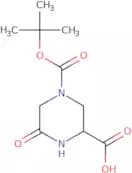 4-(tert-Butoxycarbonyl)-6-oxopiperazine-2-carboxylic acid