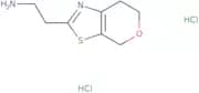 2-{4H,6H,7H-Pyrano[4,3-d][1,3]thiazol-2-yl}ethan-1-amine dihydrochloride