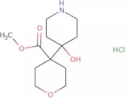 Methyl 4-(4-hydroxypiperidin-4-yl)oxane-4-carboxylate hydrochloride