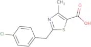 2-[(4-Chlorophenyl)methyl]-4-methyl-1,3-thiazole-5-carboxylic acid