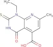 1-Ethyl-7-methyl-4-oxo-2-sulfanyl-1H,4H-pyrido[2,3-d]pyrimidine-5-carboxylic acid