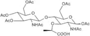 2-Acetamido-4-O-(2-acetamido-2-deoxy-3,4,6-tri-O-acetyl-b-D-glucopyranosyl)-1,6-di-O-N-acetyl-D-mu…