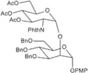 4-Methoxyphenyl 2-O-(3,4,6-tri-O-acetyl-2-deoxy-2-phthalimido-a-D-glucopyranosyl)-3,4,6-tri-O-benz…