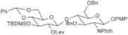 4-Methoxyphenyl 4-O-(4,6-O-benzylidene-3-O-tert-butyldimethylsilyl-2-O-levulinoyl-b-D-glucopyranos…