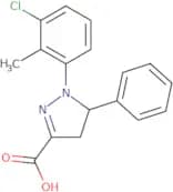 1-(3-Chloro-2-methylphenyl)-5-phenyl-4,5-dihydro-1H-pyrazole-3-carboxylic acid