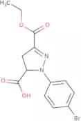 1-(4-Bromophenyl)-3-(ethoxycarbonyl)-4,5-dihydro-1H-pyrazole-5-carboxylic acid
