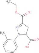 3-(Ethoxycarbonyl)-1-(2-methylphenyl)-4,5-dihydro-1H-pyrazole-5-carboxylic acid