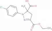 1-(4-Chlorophenyl)-3-(ethoxycarbonyl)-5-methyl-4,5-dihydro-1H-pyrazole-5-carboxylic acid