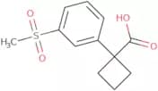 1-(3-Methanesulfonylphenyl)cyclobutane-1-carboxylic acid