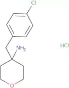4-[(4-Chlorophenyl)methyl]oxan-4-amine hydrochloride