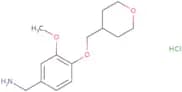 [3-Methoxy-4-(oxan-4-ylmethoxy)phenyl]methanamine hydrochloride