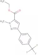 Ethyl 1-methyl-3-(4-(trifluoromethyl)phenyl)-1H-pyrazole-5-carboxylate