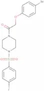 2-(4-Bromophenoxy)-1-{4-[(4-fluorophenyl)sulfonyl]piperazin-1-yl}ethanone