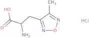 2-Amino-3-(4-methyl-1,2,5-oxadiazol-3-yl)propanoic acid hydrochloride