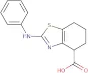 2-(Phenylamino)-4,5,6,7-tetrahydro-1,3-benzothiazole-4-carboxylic acid