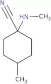 4-Methyl-1-(methylamino)cyclohexane-1-carbonitrile