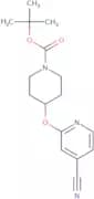 tert-Butyl 4-[(4-cyano-2-pyridinyl)oxy]tetrahydro-1(2H)-pyridinecarboxylate