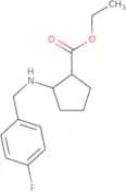 Ethyl (1S,2R)-2-(4-fluorobenzylamino)cyclopentanecarboxylate