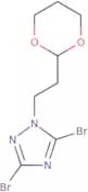 3,5-Dibromo-1-[2-(1,3-dioxan-2-yl)ethyl]-1H-1,2,4-triazole