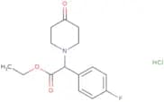 (R)-Ethyl (4-fluorophenyl)-(4-oxo-1-piperidinyl)acetate hydrochloride