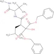 Dibenzyl 2-((R)-1-(((S)-3,3-dimethyl-1-(methylamino)-1-oxobutan-2-yl)amino)-4-methyl-1-oxopentan-2…