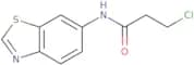 N-Benzothiazol-6-yl-3-chloro-propionamide
