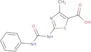 2-[(Anilinocarbonyl)amino]-4-methyl-1,3-thiazole-5-carboxylic acid