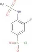 3-Fluoro-4-methanesulfonamidobenzene-1-sulfonyl chloride