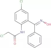 2-Chloro-N-[4-chloro-2-[(hydroxyimino)phenylmethyl]phenyl]acetamide