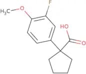 1-(3-Fluoro-4-methoxyphenyl)cyclopentanecarboxylic acid