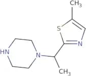 1-[1-(5-Methyl-1,3-thiazol-2-yl)ethyl]piperazine