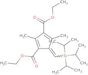 Diethyl 2,4-dimethyl-5-[(triisopropylsilyl)methylene]-1,3-cyclopentadiene-1,3-dicarboxylate (cis- …